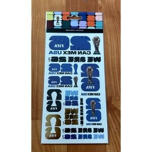 FIFA World Cup 2026™ USA Temporary Metallic Tattoo Sheet